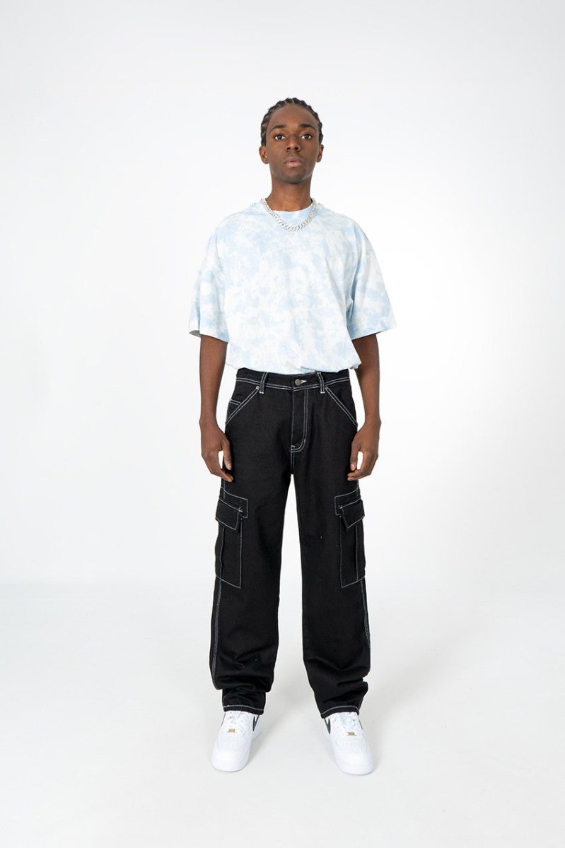 Cargo Kontrast naht Herren Jeans UK1084SY - StreetwearSociety - Inspired by the Streets, Driven by Culture