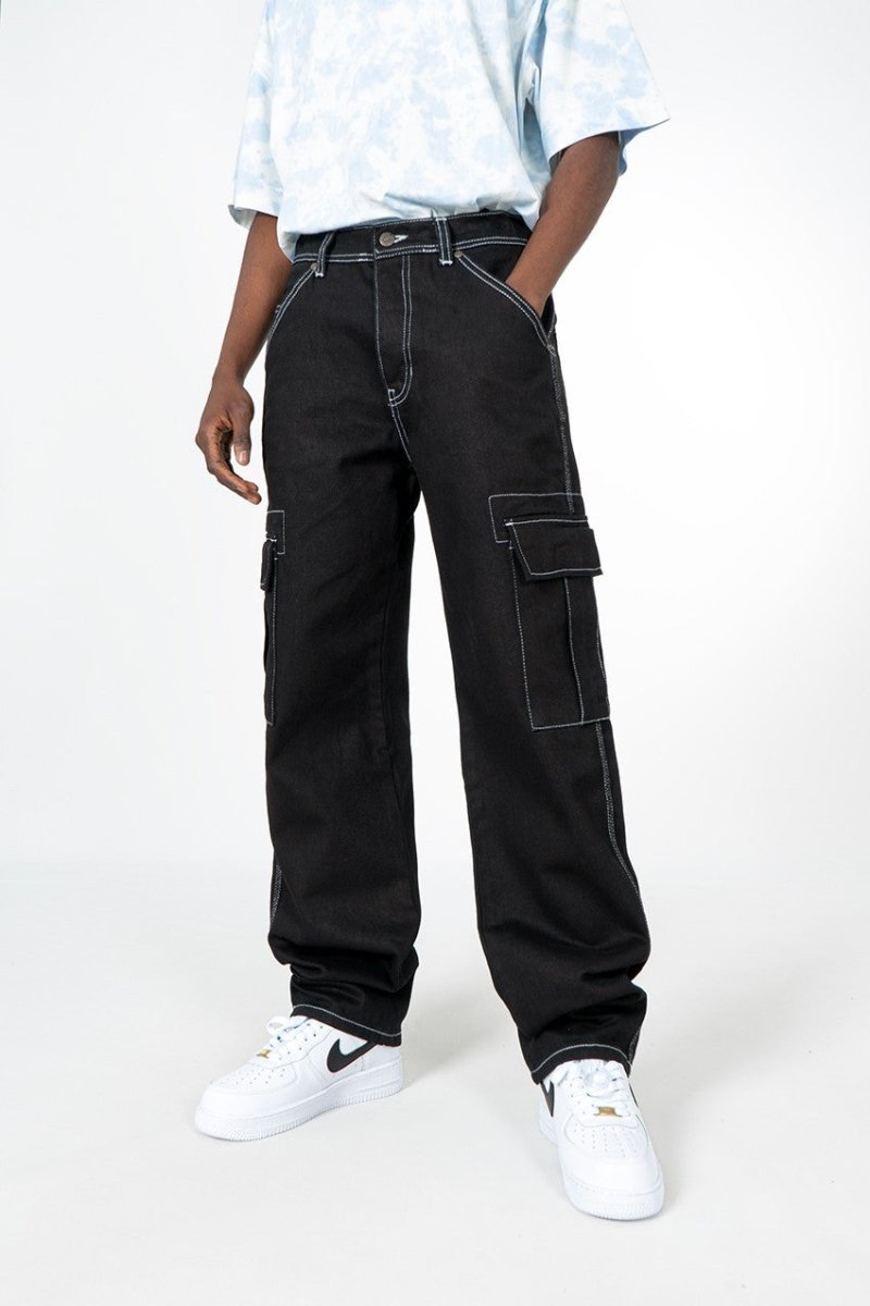 Cargo Kontrast naht Herren Jeans UK1084SY - StreetwearSociety - Inspired by the Streets, Driven by Culture