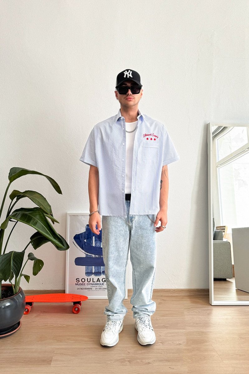 Hidden Archive Boxy Oversize Herren Hemd - StreetwearSociety - Inspired by the Streets, Driven by Culture