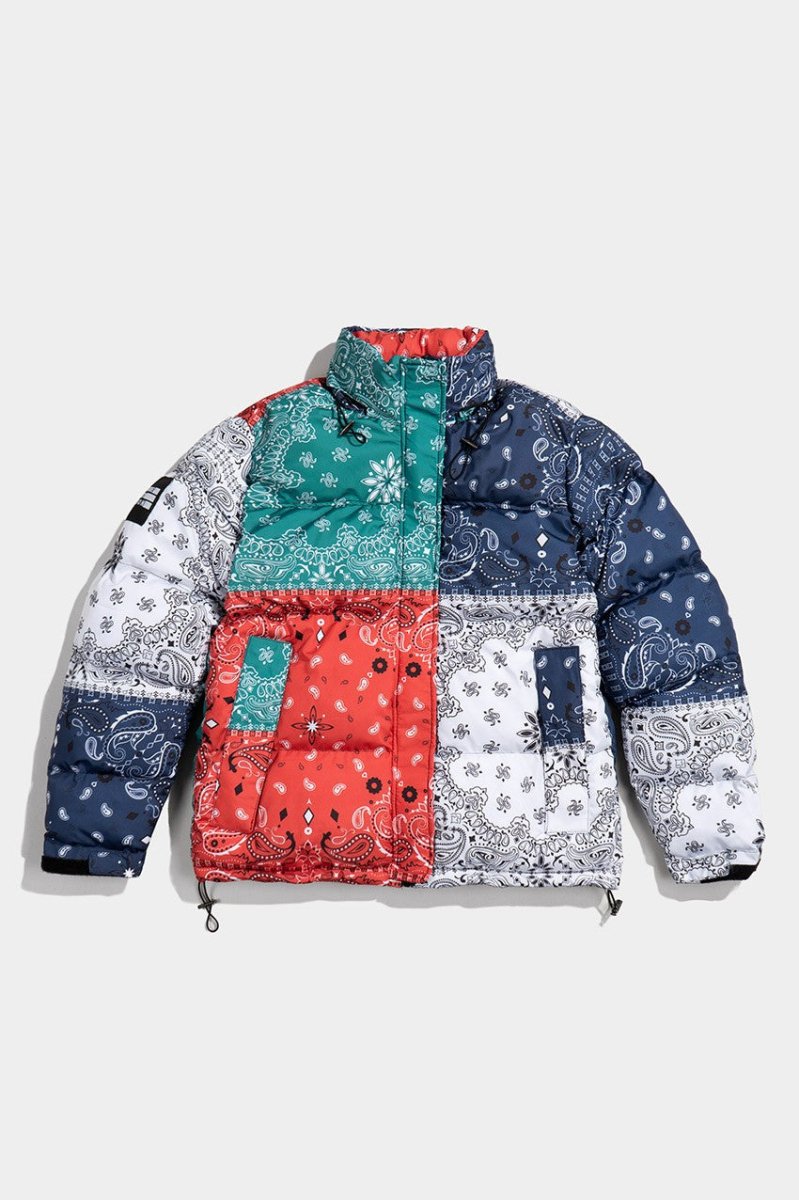 Paisley Block Herren Puffer Jacket NF0502KS - StreetwearSociety - Inspired by the Streets, Driven by Culture