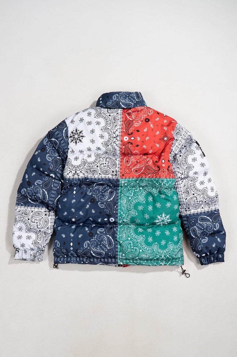 Paisley Block Herren Puffer Jacket NF0502KS - StreetwearSociety - Inspired by the Streets, Driven by Culture