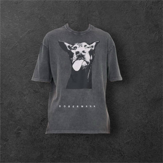 UNISEX Tshirt Dobermann Oversize - Streetwear Society