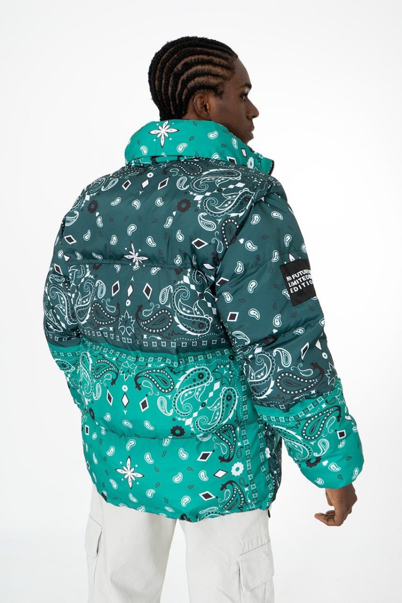 Urban Paisley Herren Puffer Jacket NF0503YS - StreetwearSociety - Inspired by the Streets, Driven by Culture